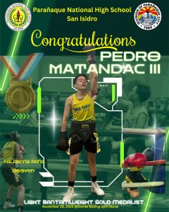 CONGRATULATIONS, PEDRO MATANDAC III!