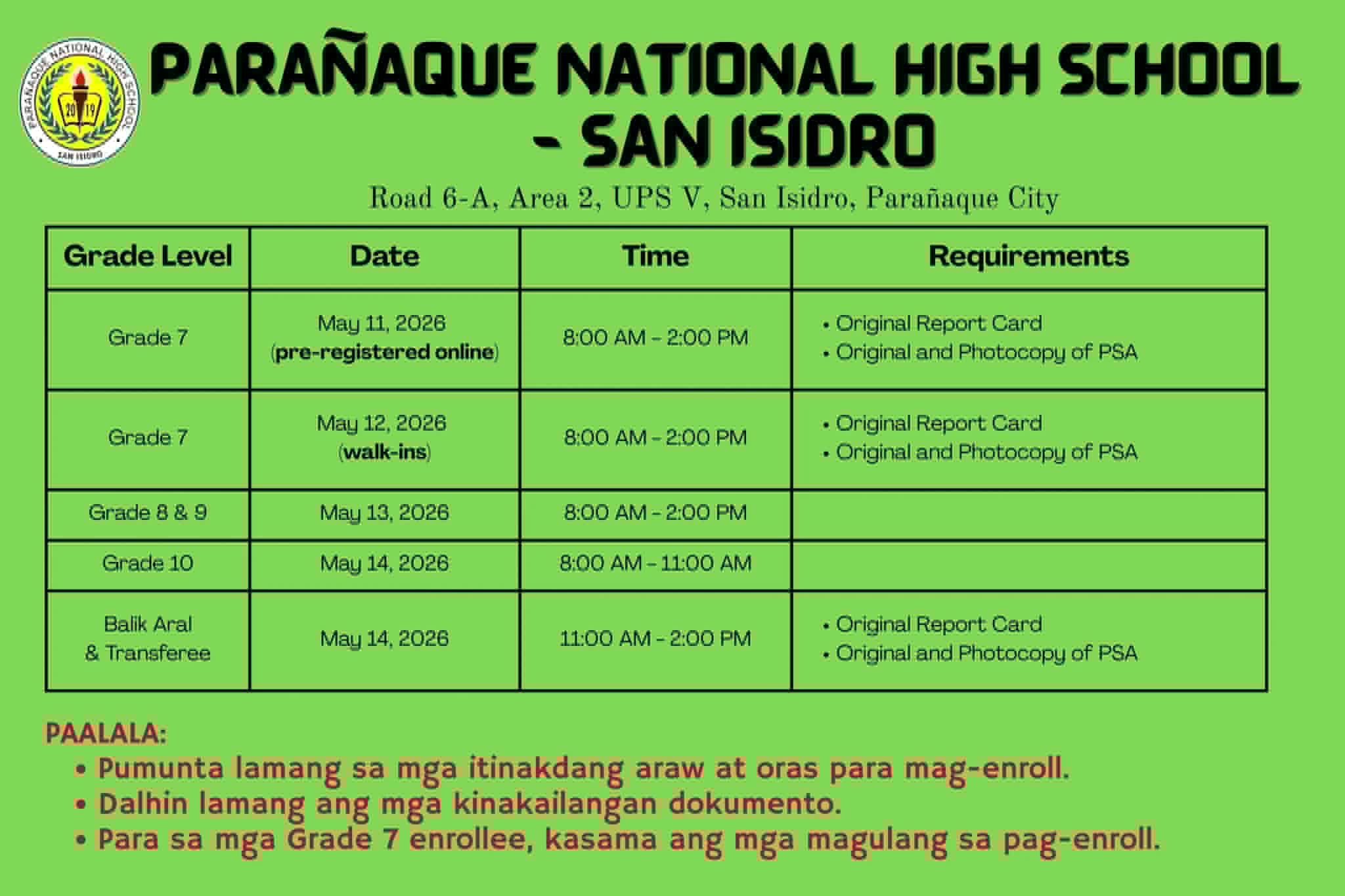 enrolment 2